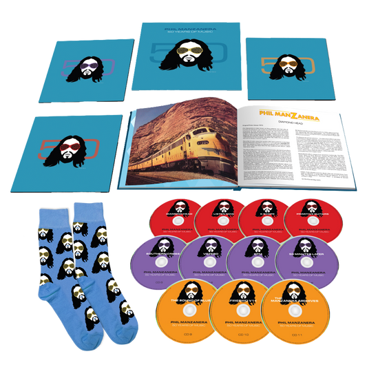 Phil Manzanera - 50 Years of Music (11CD Box Set) + Logo Sock Bundle